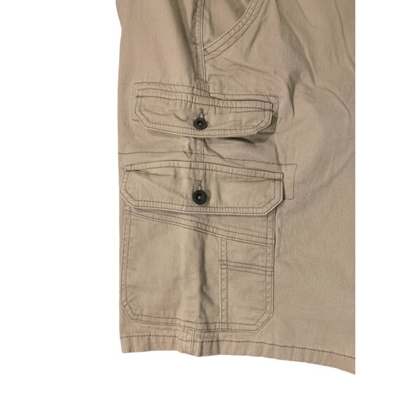 Iron Co. Mens Cargo Shorts 36 Beige - Perfect for Storing Snacks & Secrets - Picture 4 of 9